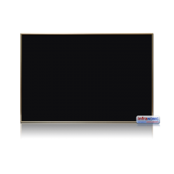Infrared glass heater black 900W aluminium frame premium