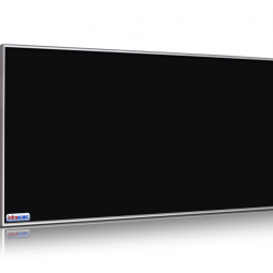 Infrared glass heater black 600W aluminium frame standard