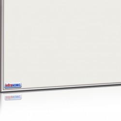 Infrared glass heater white 1400W aluminium frame standard